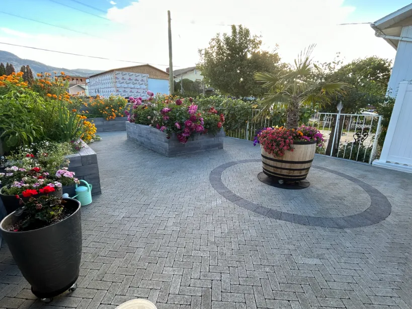 Paving stone project in Osoyoos and Oliver BC