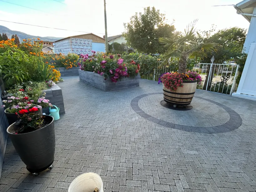 Paving stone project in Osoyoos and Oliver BC