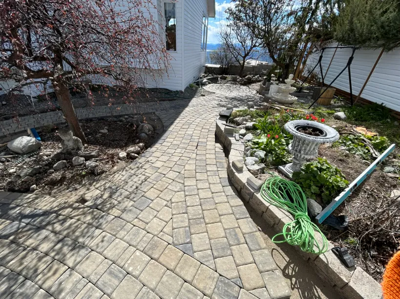 Paving stone project in Osoyoos and Oliver BC