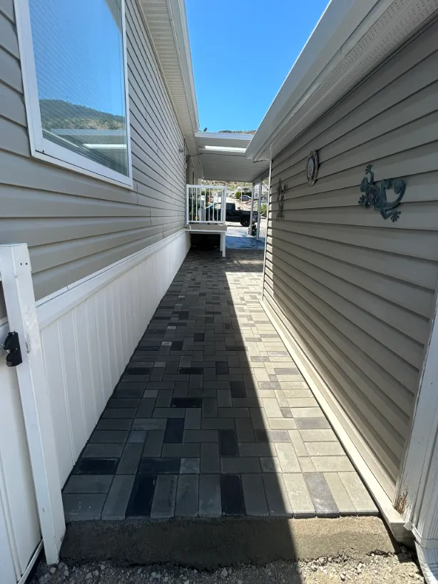 Paving stone project in Osoyoos and Oliver BC