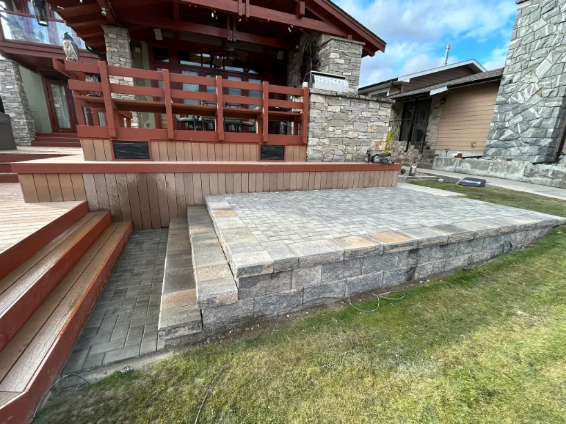 Paving stone project in Osoyoos and Oliver BC