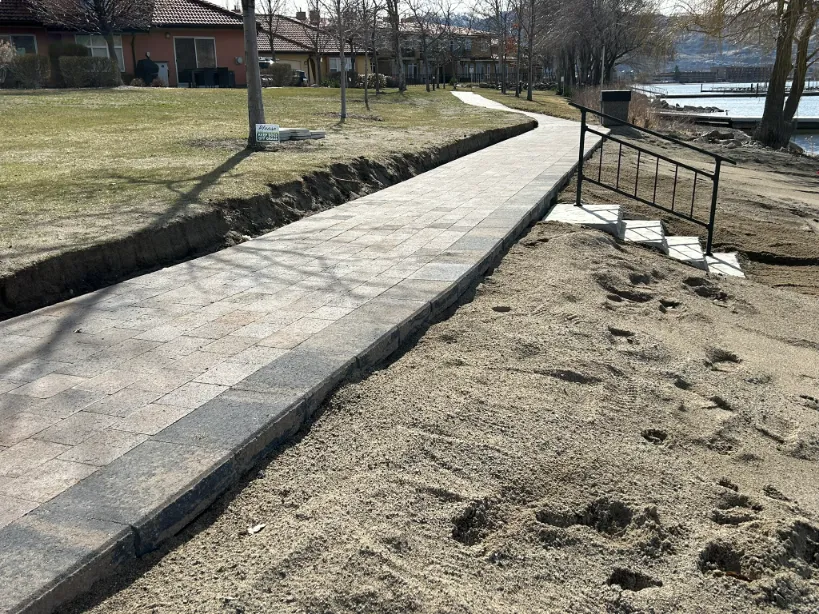 Paving stone project in Osoyoos and Oliver BC