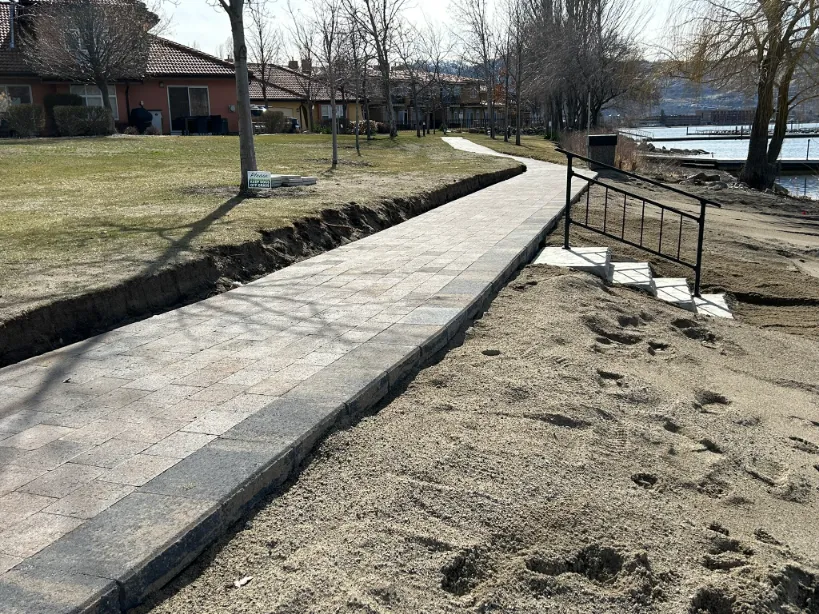 Paving stone project in Osoyoos and Oliver BC