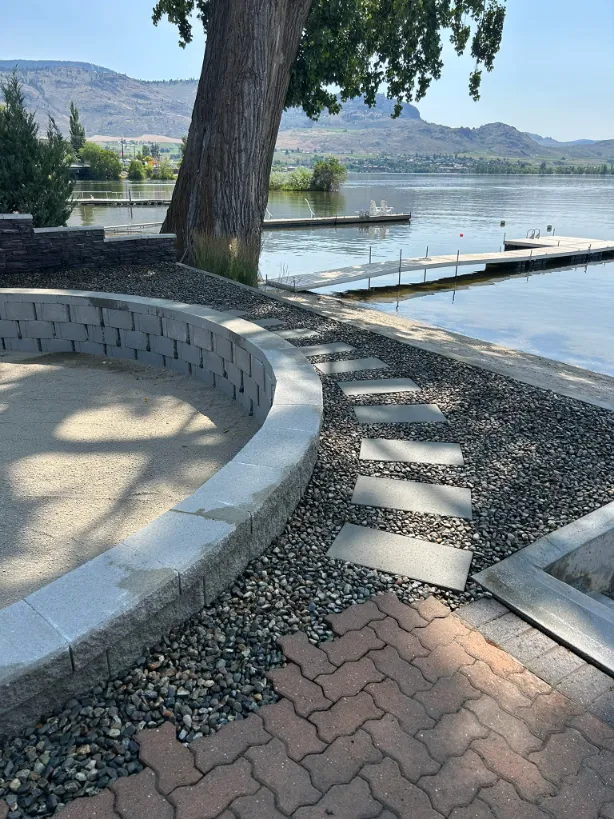 Paving stone project in Osoyoos and Oliver BC