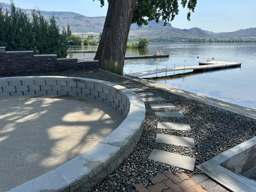 Paving stone project in Osoyoos and Oliver BC