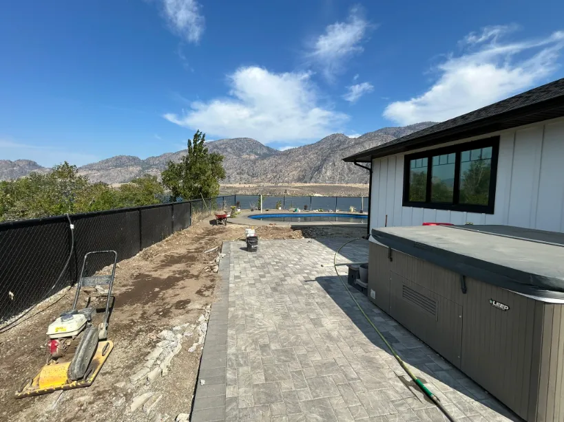 Paving stone project in Osoyoos and Oliver BC