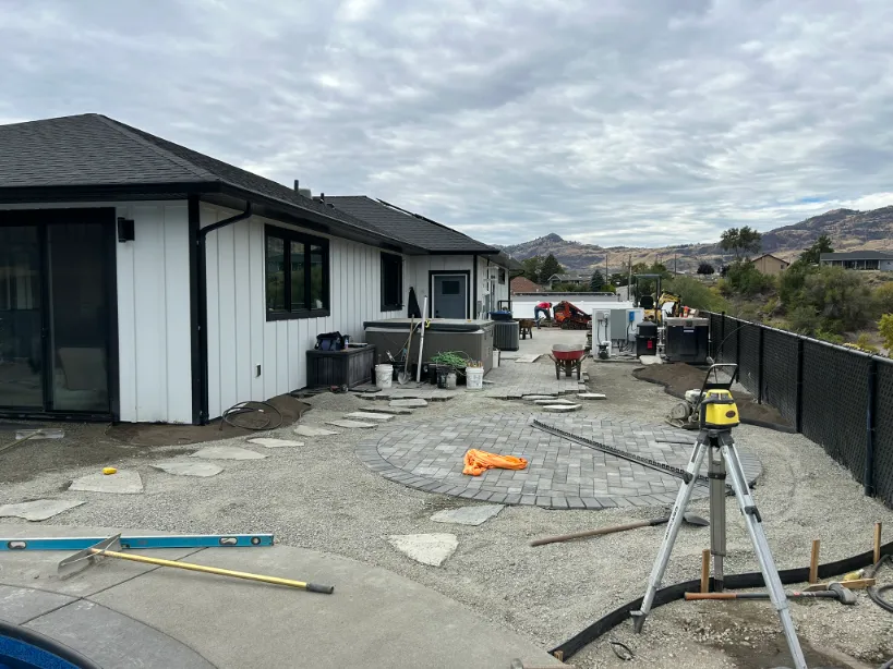 Paving stone project in Osoyoos and Oliver BC