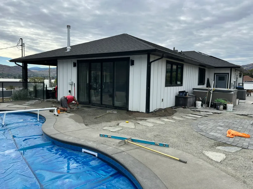 Paving stone project in Osoyoos and Oliver BC