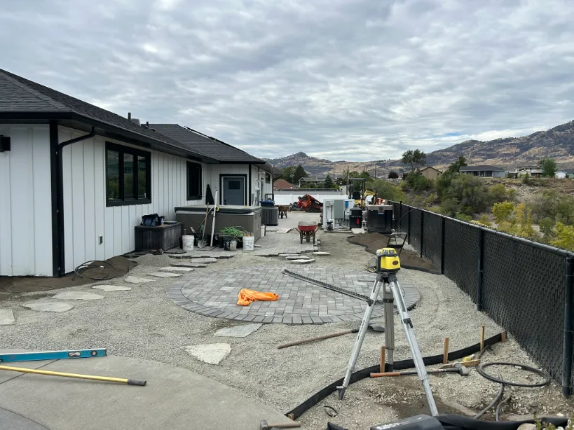 Paving stone project in Osoyoos and Oliver BC