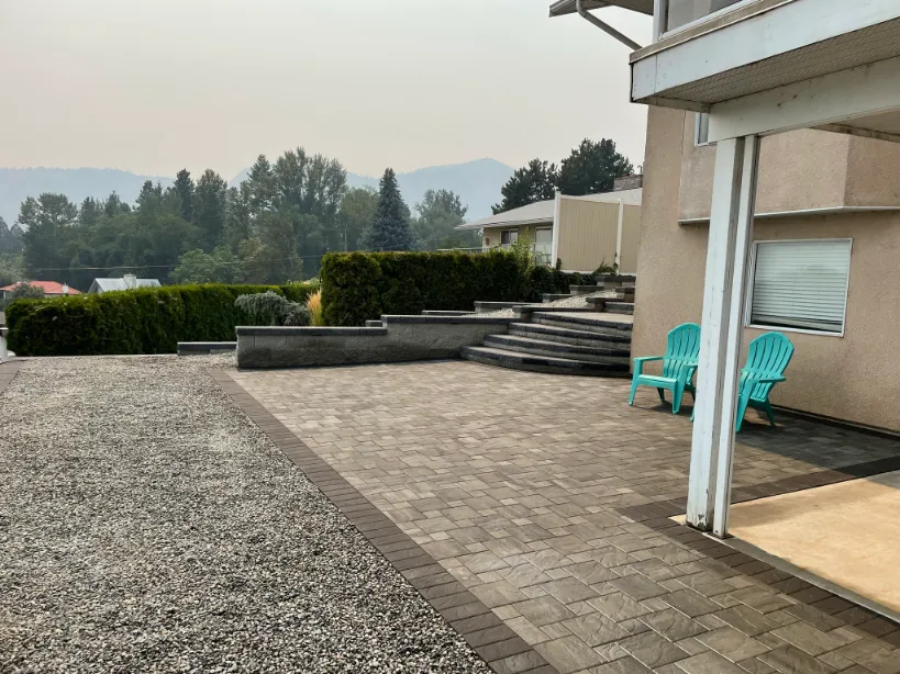 Paving stone project in Osoyoos and Oliver BC
