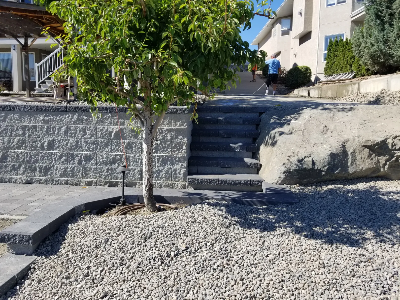 Retaining wall project in Osoyoos and Oliver BC