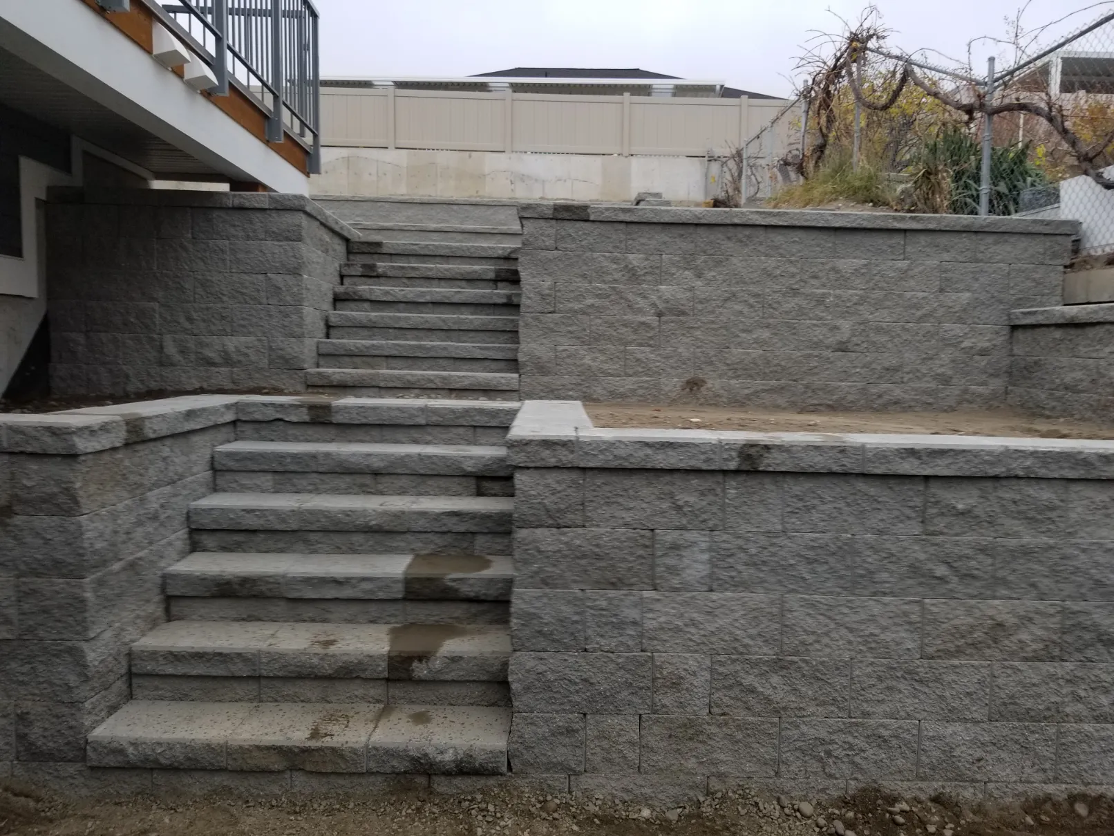 Retaining wall project in Osoyoos and Oliver BC