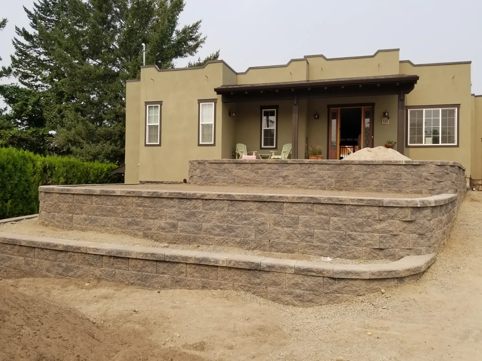 Retaining wall project in Osoyoos and Oliver BC