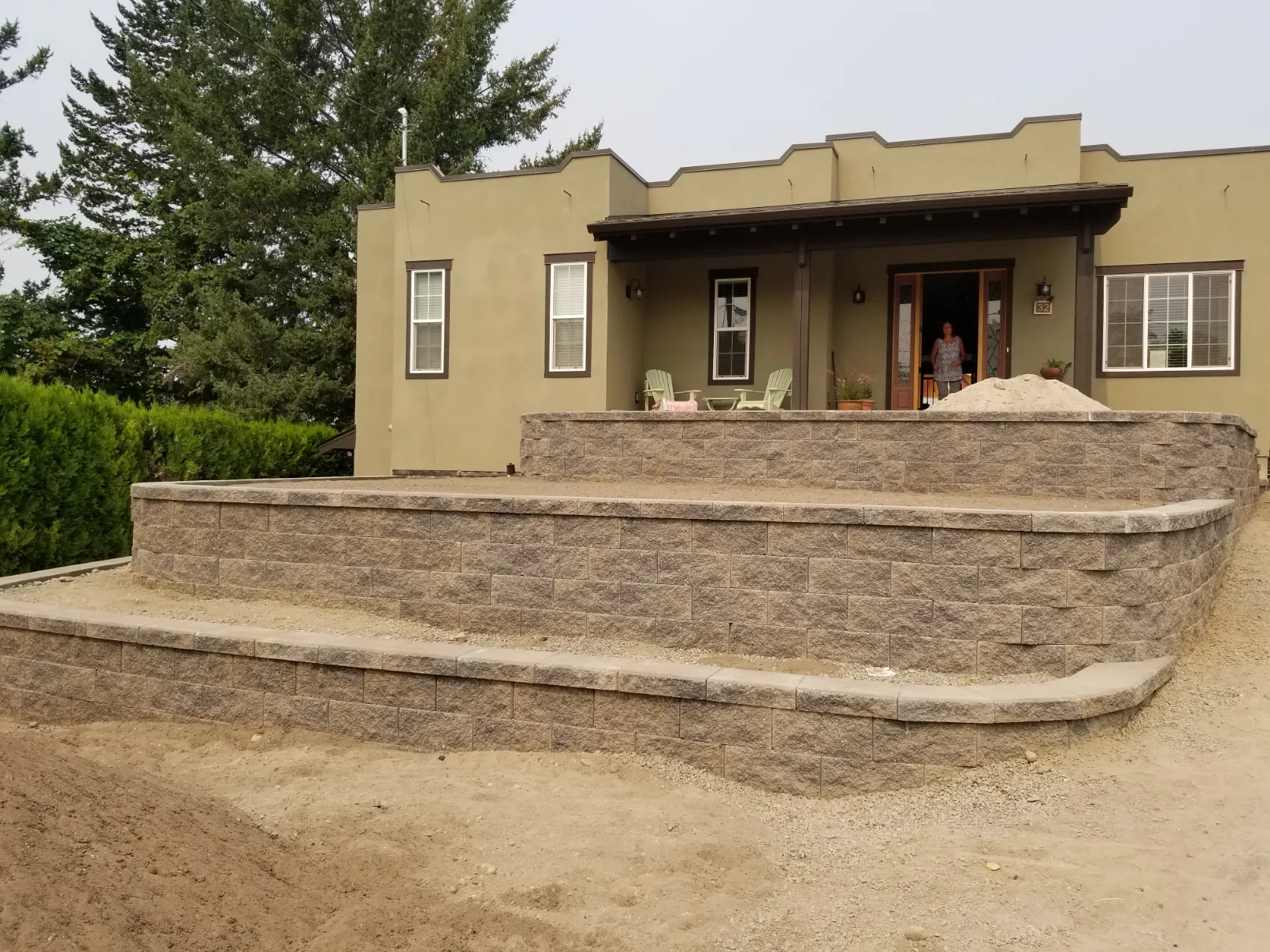 Retaining wall project in Osoyoos and Oliver BC