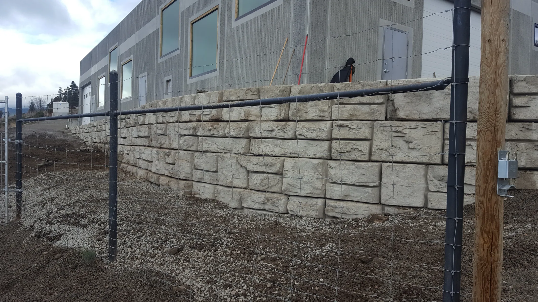 Retaining wall project in Osoyoos and Oliver BC