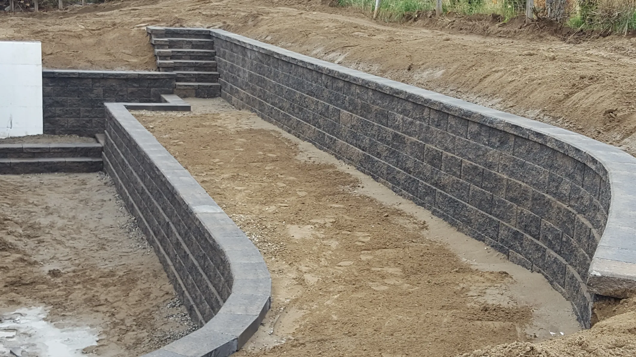 Retaining wall project in Osoyoos and Oliver BC