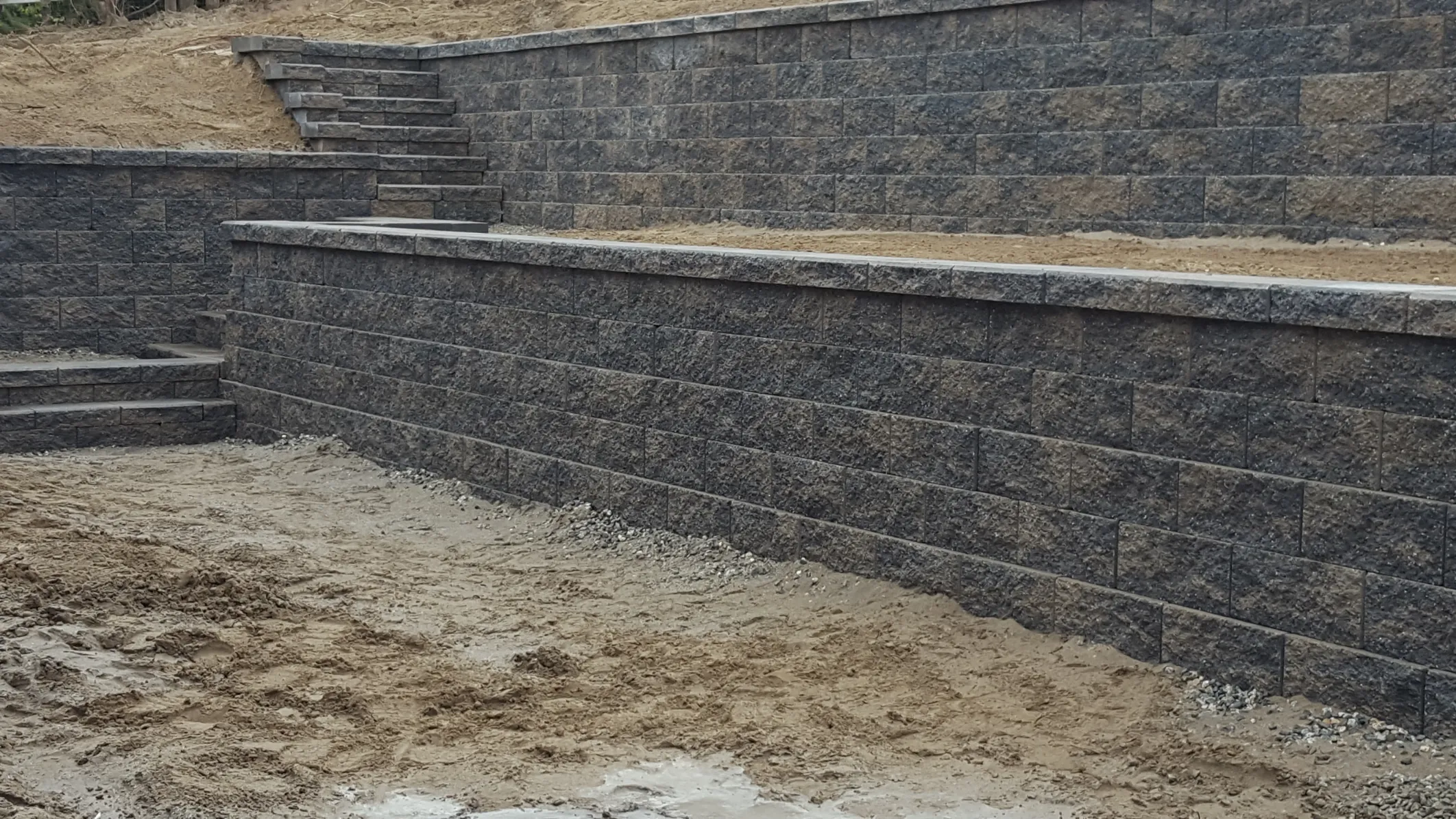 Retaining wall project in Osoyoos and Oliver BC