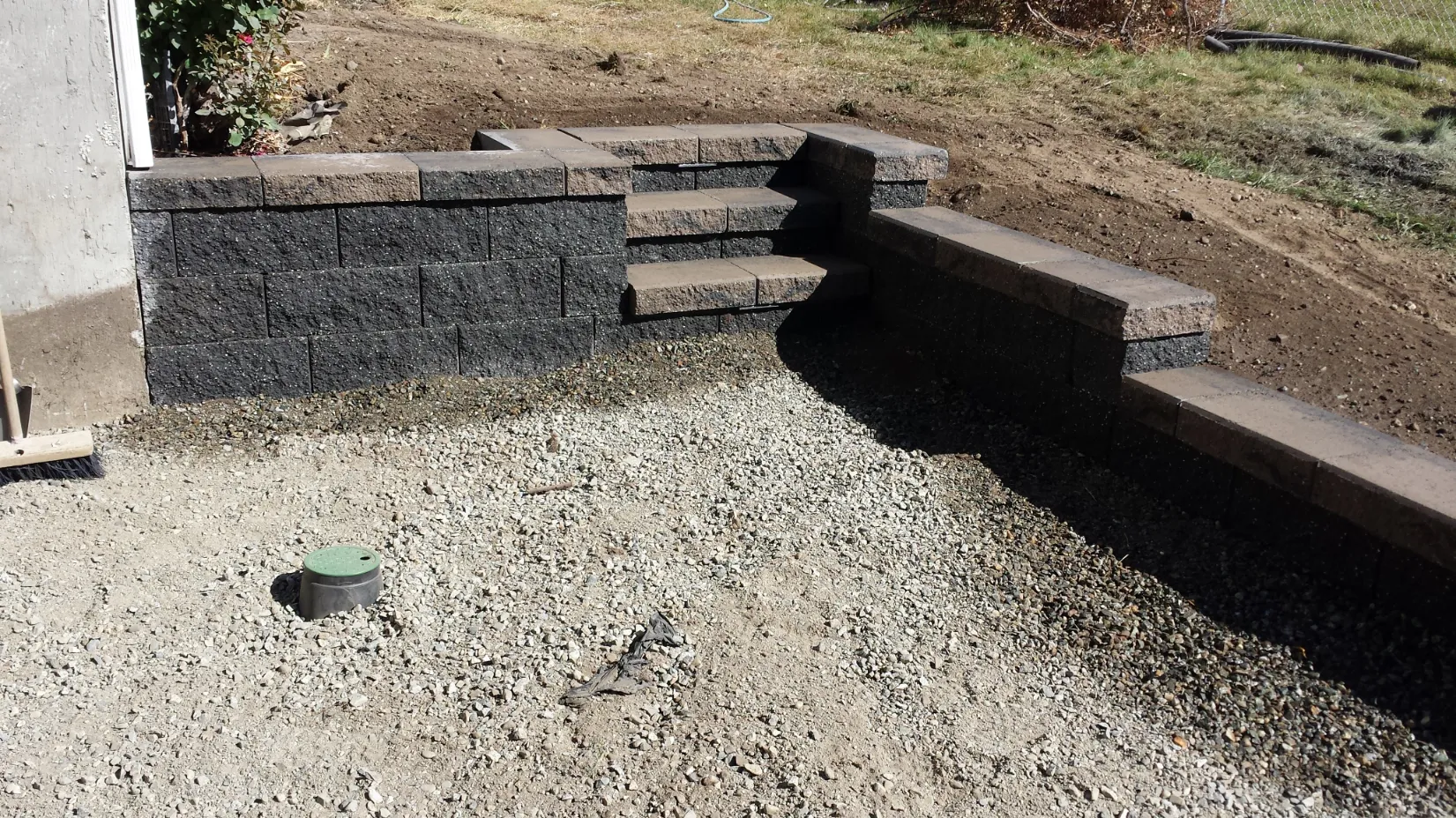 Retaining wall project in Osoyoos and Oliver BC