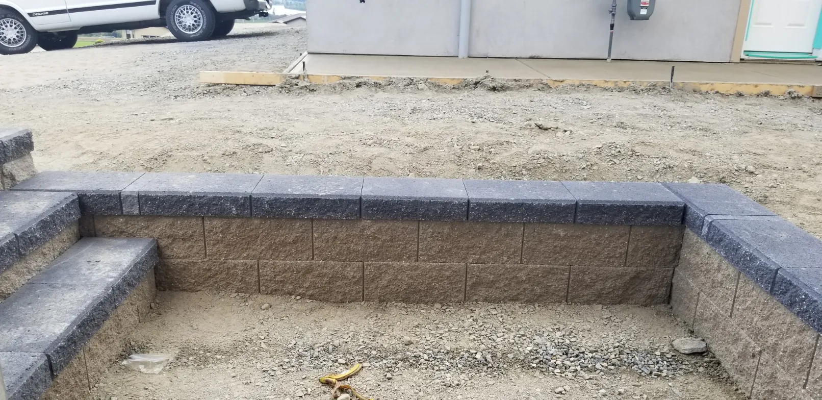 Retaining wall project in Osoyoos and Oliver BC