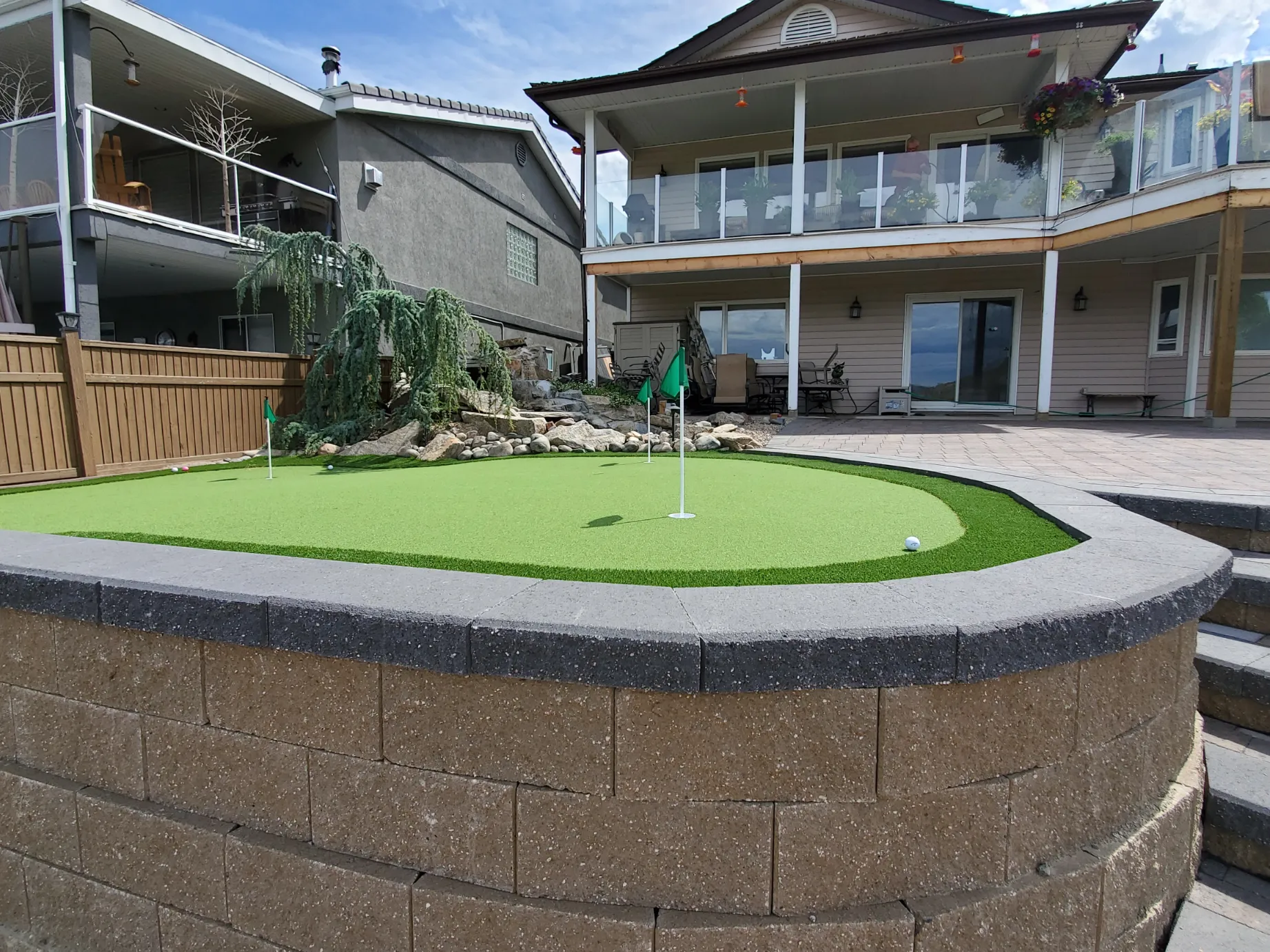 Retaining wall project in Osoyoos and Oliver BC
