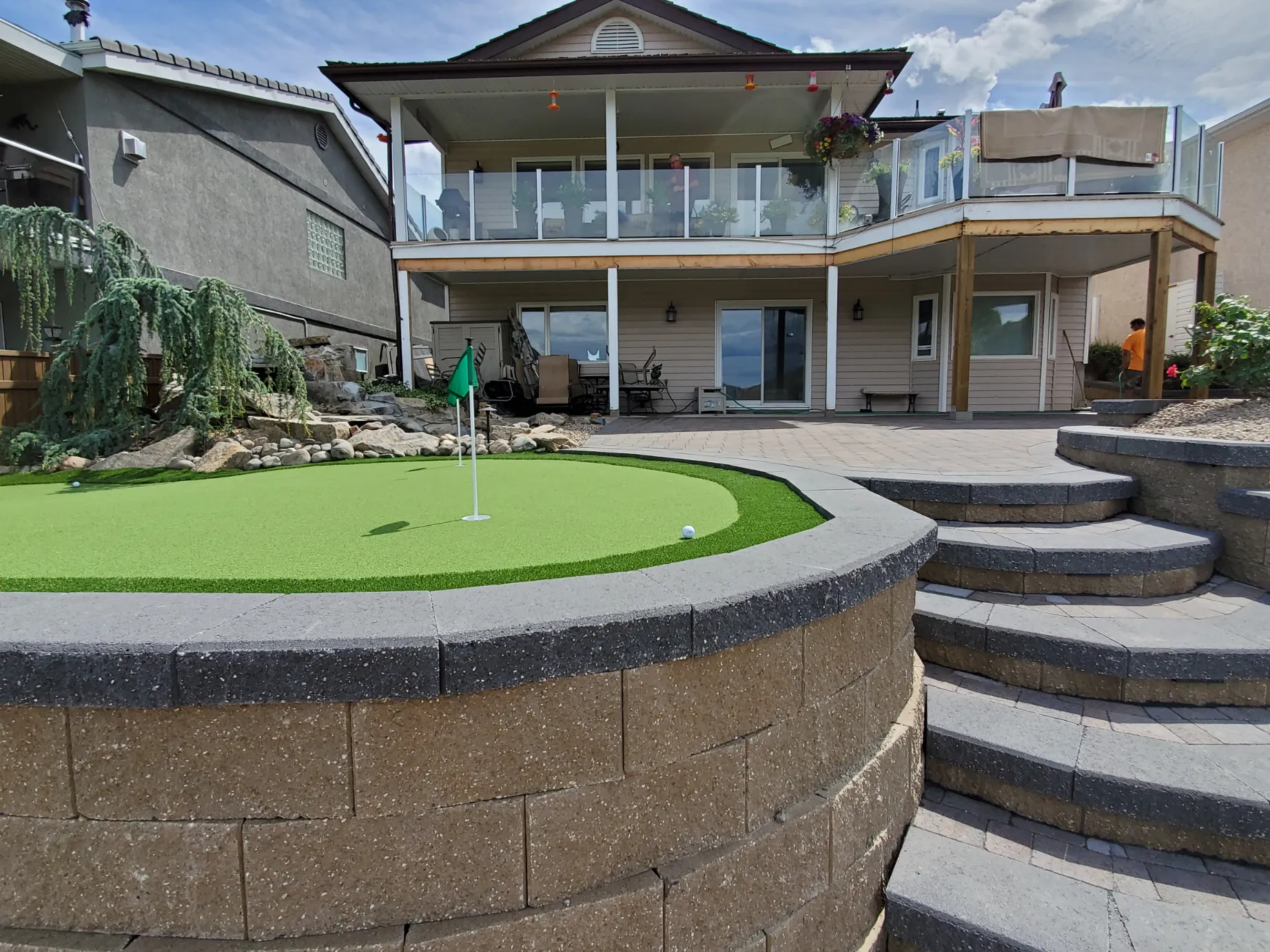 Retaining wall project in Osoyoos and Oliver BC