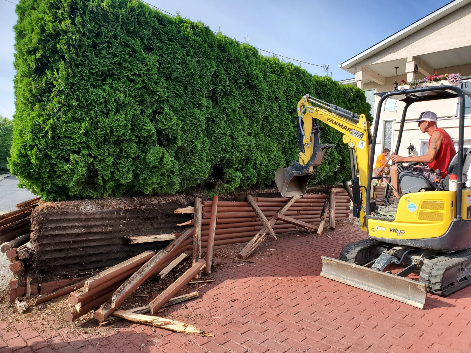 Retaining wall project in Osoyoos and Oliver BC