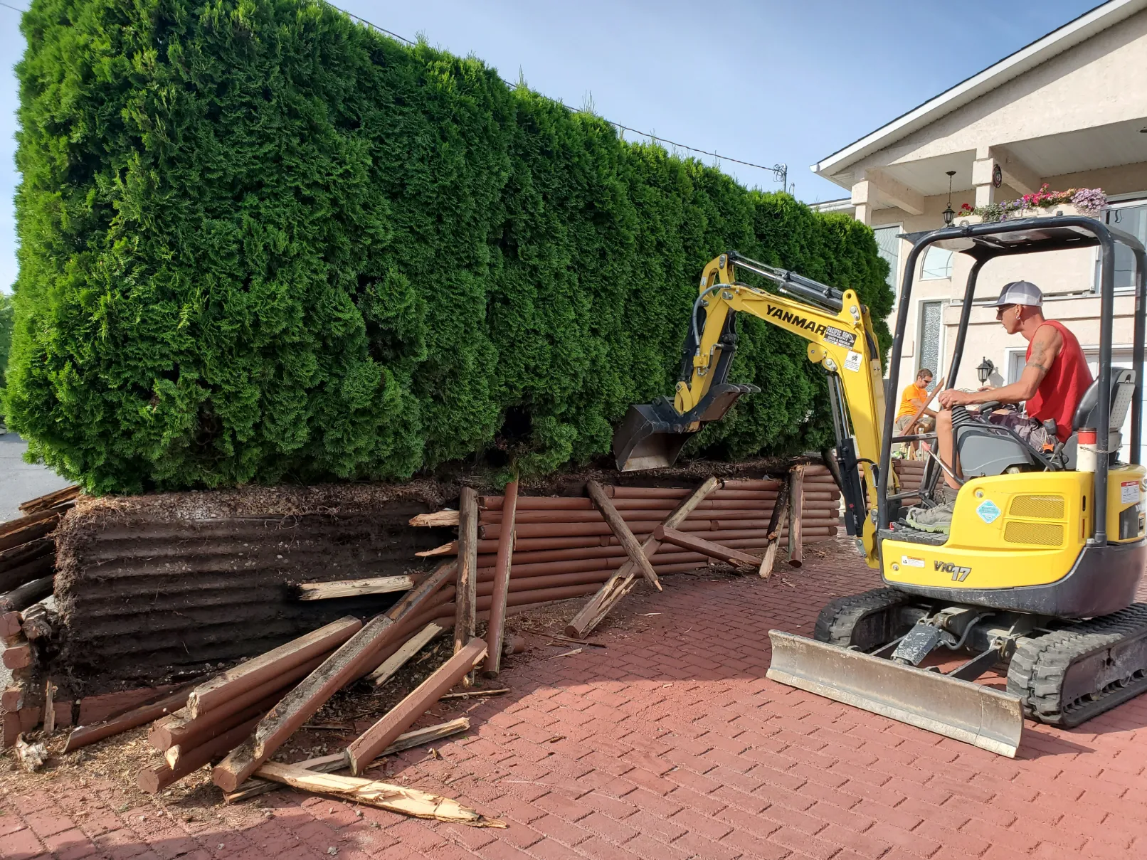 Retaining wall project in Osoyoos and Oliver BC