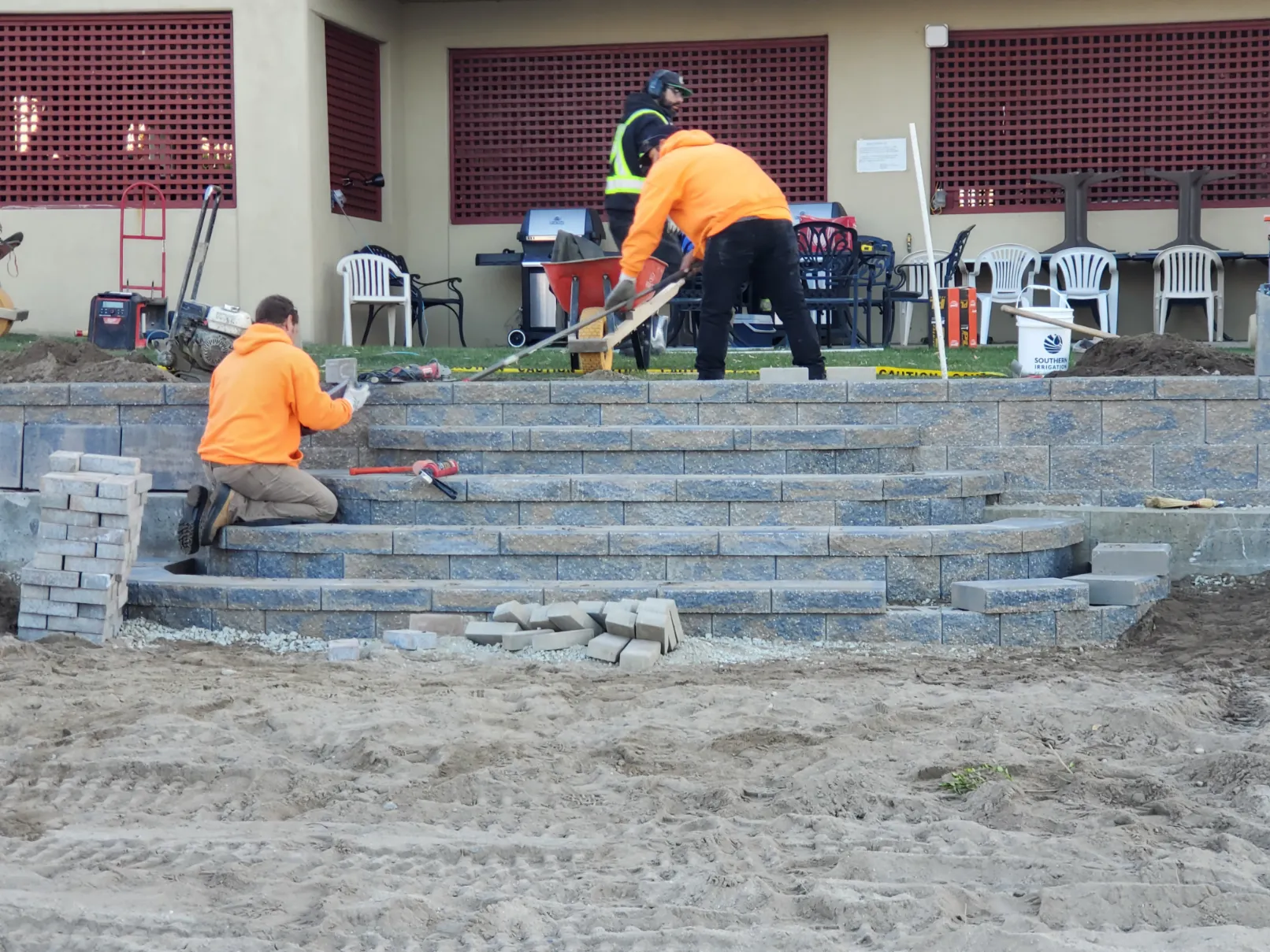 Retaining wall project in Osoyoos and Oliver BC