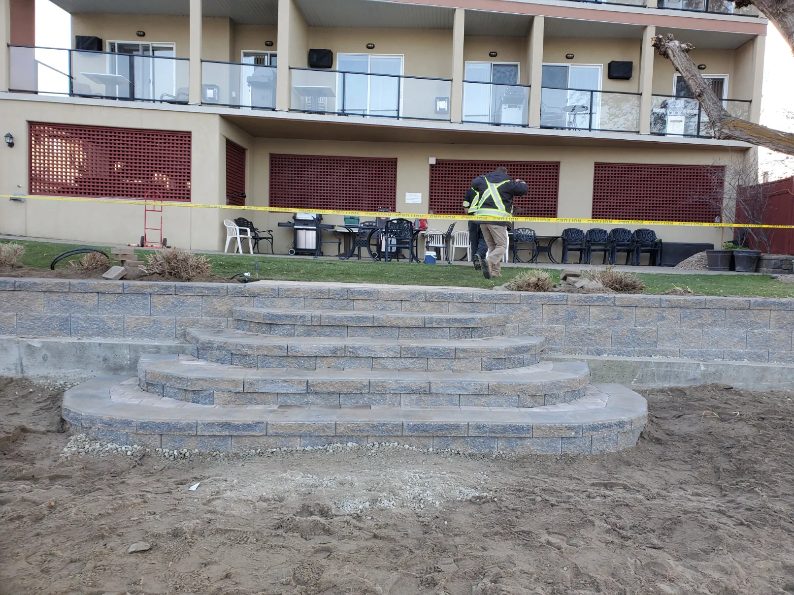 Retaining wall project in Osoyoos and Oliver BC