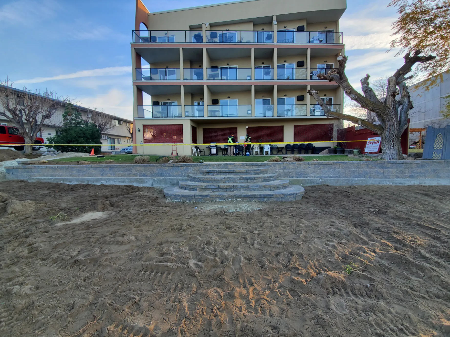 Retaining wall project in Osoyoos and Oliver BC