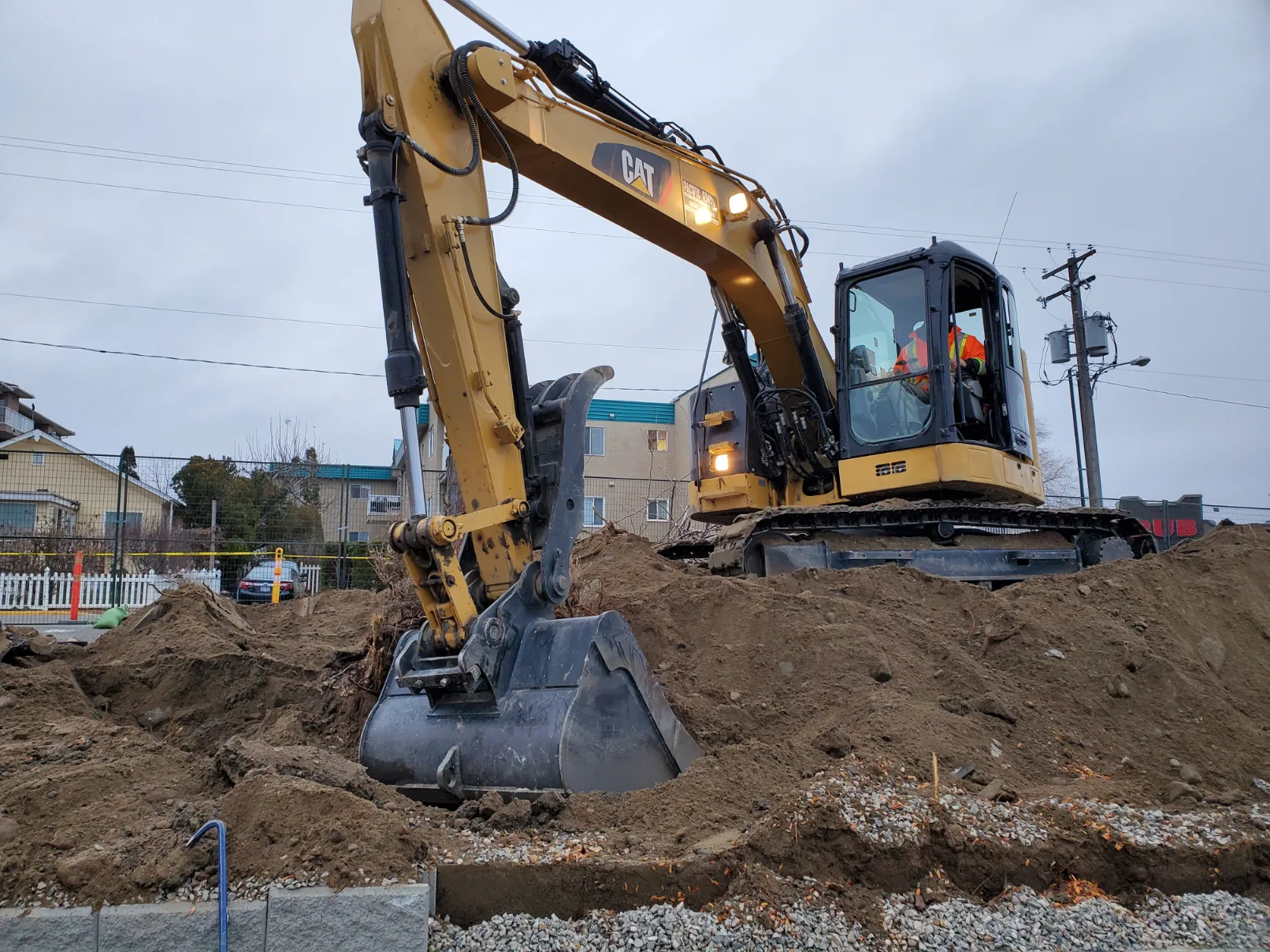 Retaining wall project in Osoyoos and Oliver BC