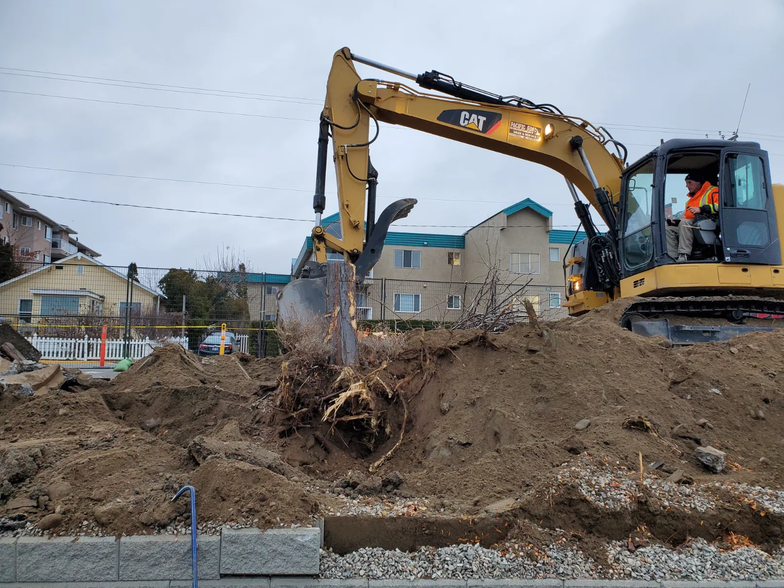 Retaining wall project in Osoyoos and Oliver BC