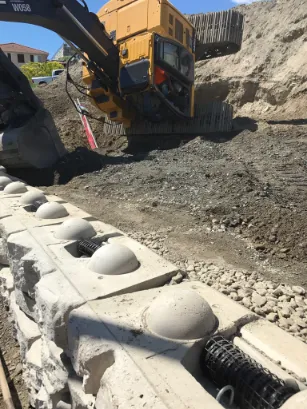Retaining wall project in Osoyoos and Oliver BC