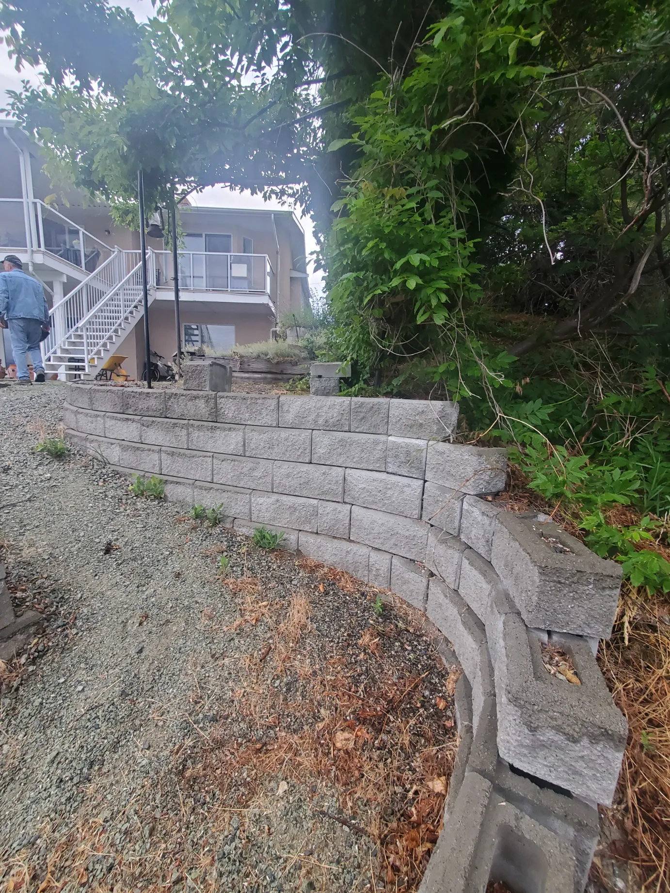 Retaining wall project in Osoyoos and Oliver BC