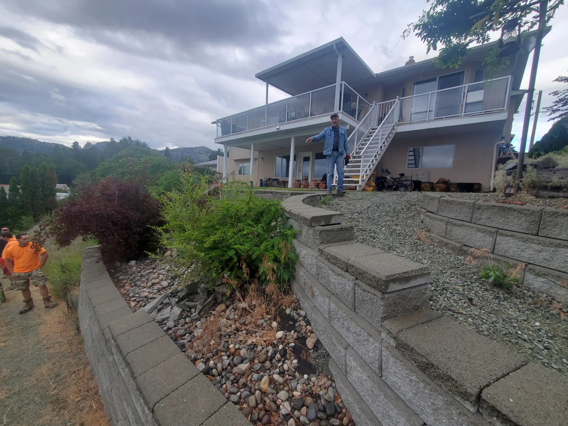 Retaining wall project in Osoyoos and Oliver BC