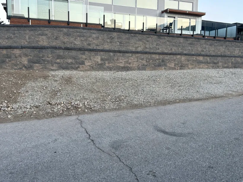 Retaining wall project in Osoyoos and Oliver BC