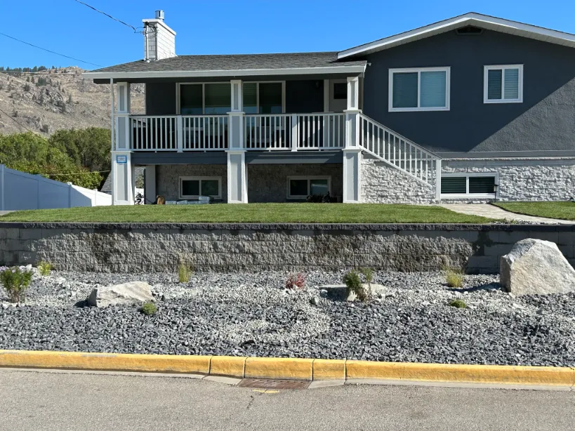 Retaining wall project in Osoyoos and Oliver BC