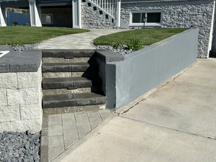 Retaining wall project in Osoyoos and Oliver BC