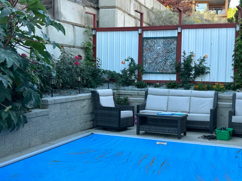 Retaining wall project in Osoyoos and Oliver BC