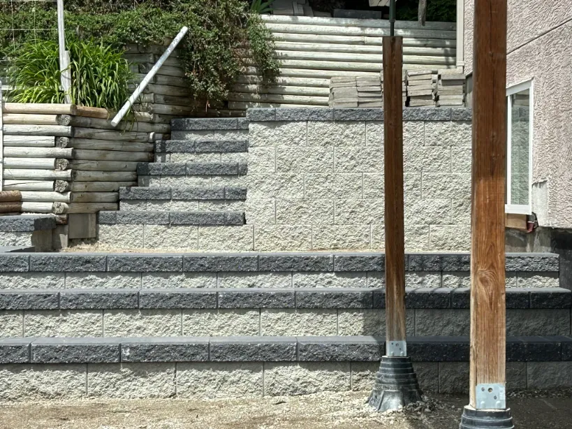Retaining wall project in Osoyoos and Oliver BC