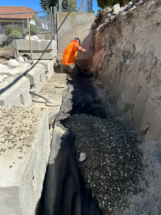Retaining wall project in Osoyoos and Oliver BC