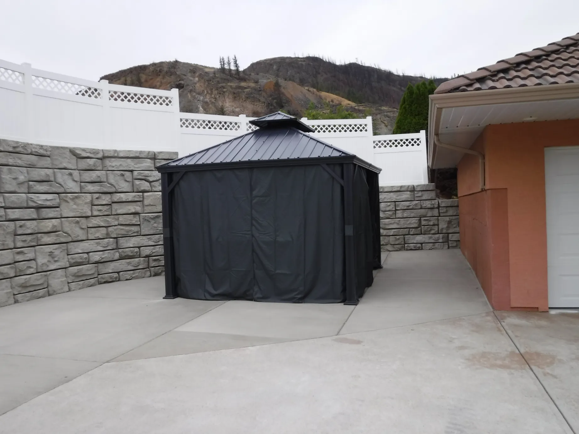 Retaining wall project in Osoyoos and Oliver BC