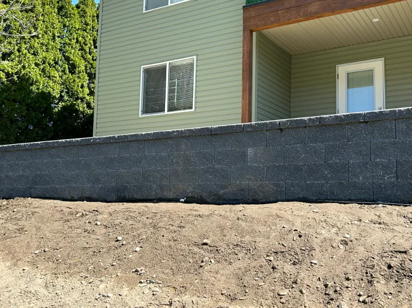 Retaining wall project in Osoyoos and Oliver BC