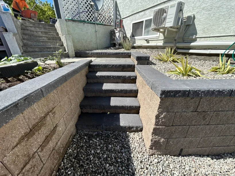 Retaining wall project in Osoyoos and Oliver BC