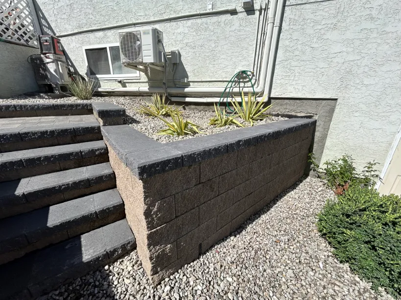 Retaining wall project in Osoyoos and Oliver BC