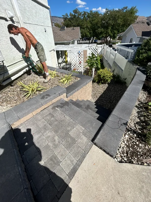 Retaining wall project in Osoyoos and Oliver BC
