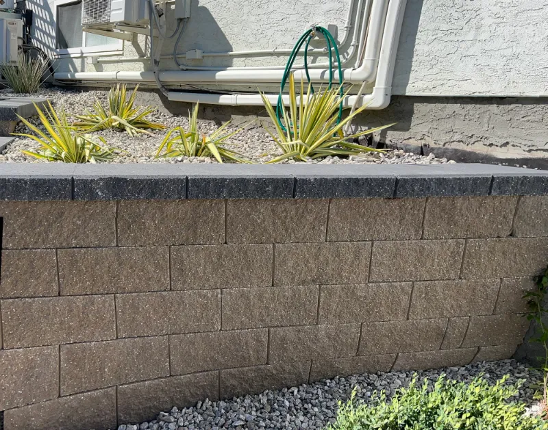 Retaining wall project in Osoyoos and Oliver BC
