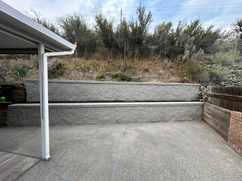 Retaining wall project in Osoyoos and Oliver BC