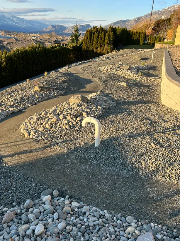 Retaining wall project in Osoyoos and Oliver BC