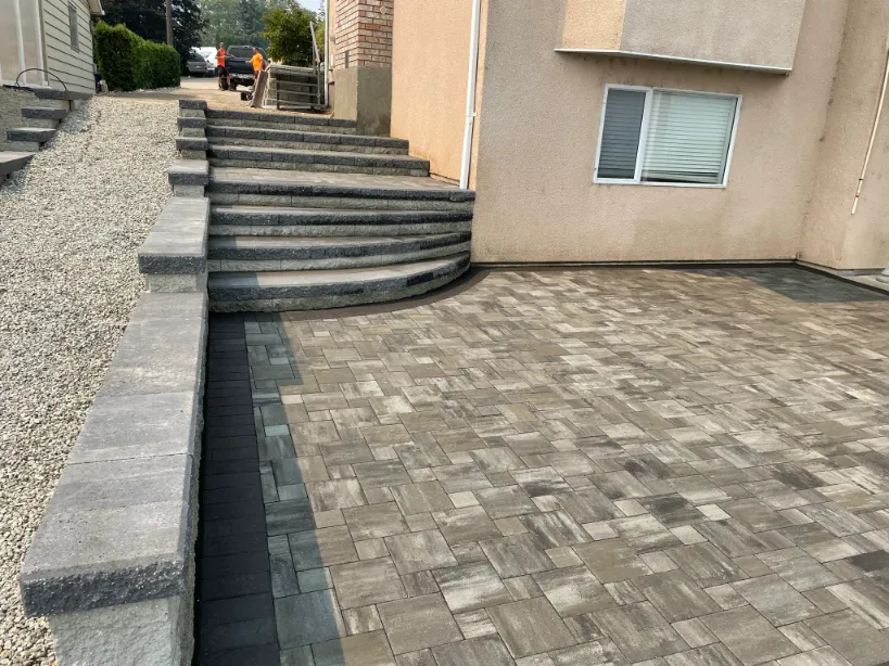 Retaining wall project in Osoyoos and Oliver BC